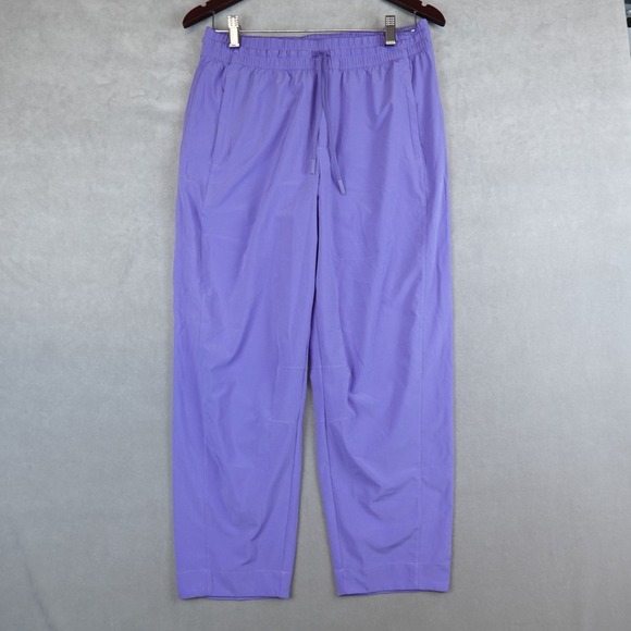 Athleta Pants - Athleta Arrival Straight Pant Womens Size 8 Ankle Drawstring Purple EUC